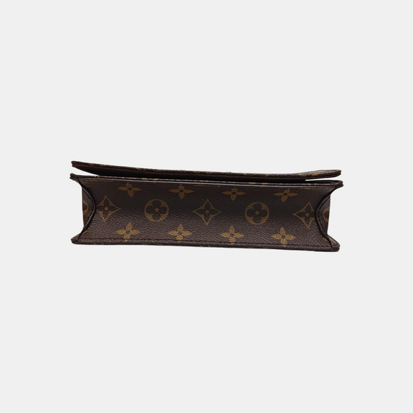 Lily Monogram Coated Canvas Brown