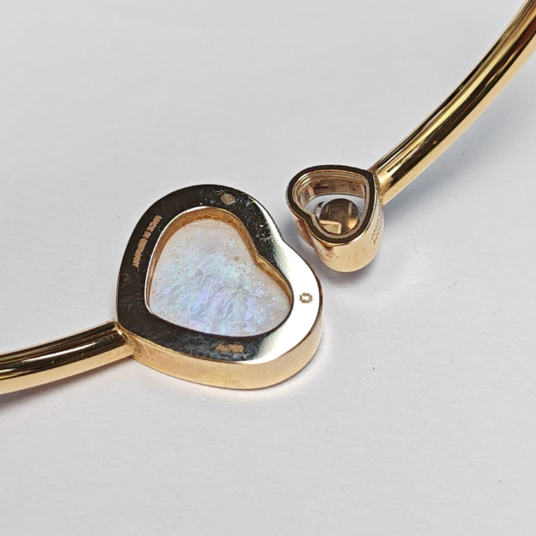Happy Hearts 18k Rose Gold Bangle