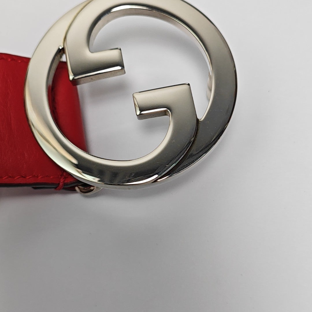 Leather Belt Red