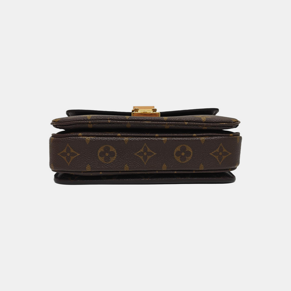 MÉTIS EAST WEST Monogram Coated Canvas Brown
