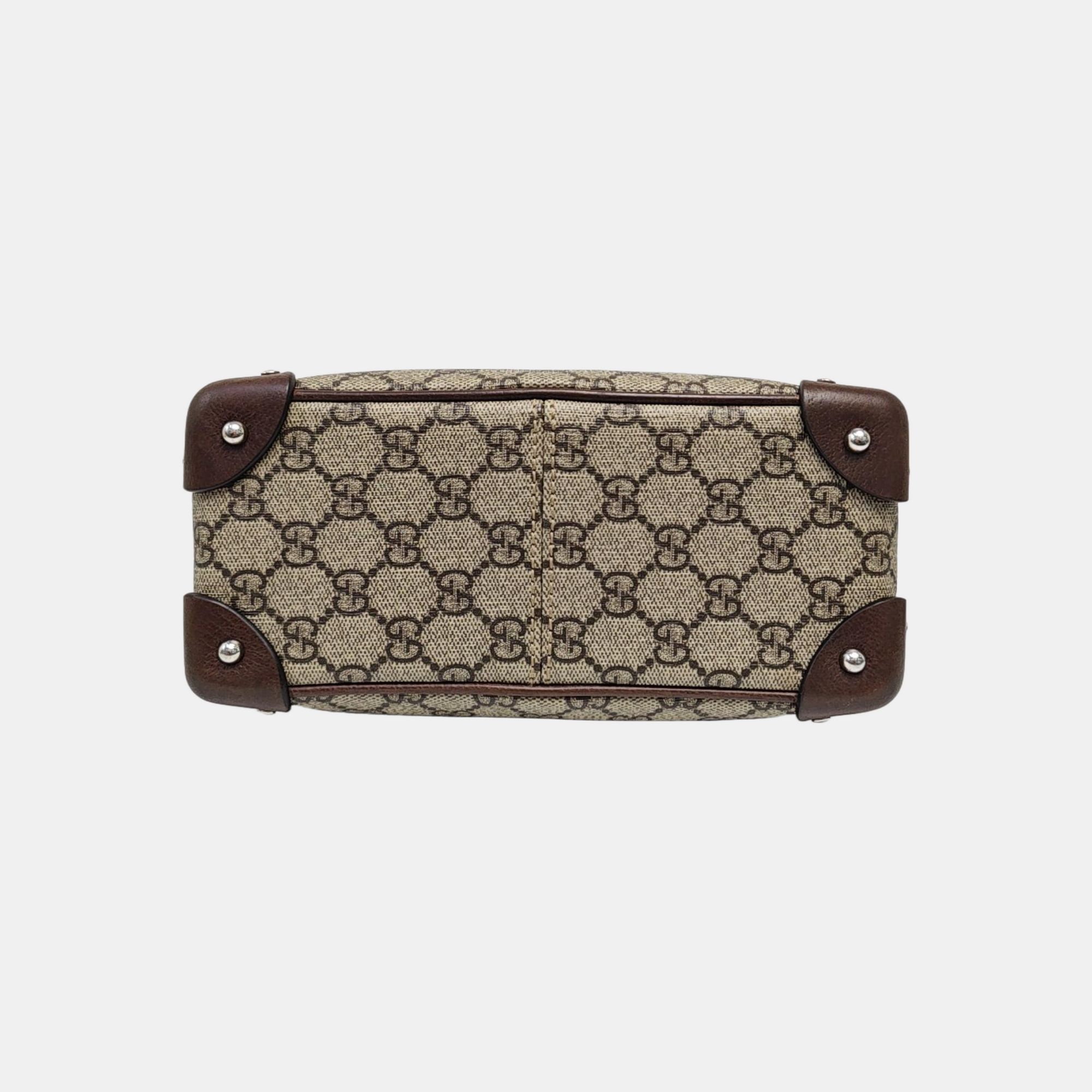 Trunk Monogram Coated Canvas Brown