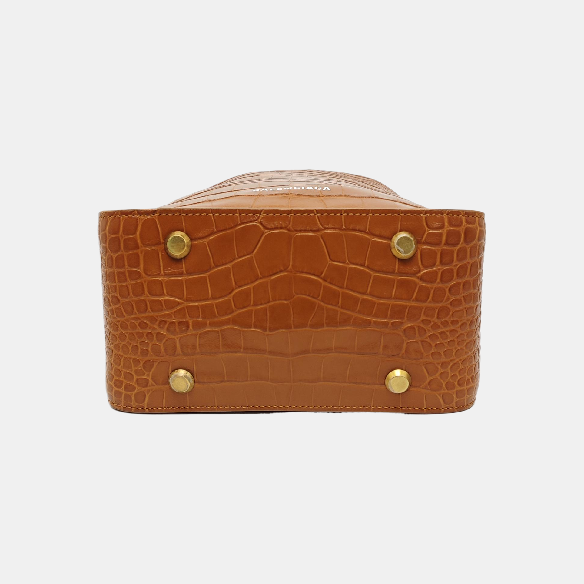 Calfskin Bucket Bag Brown