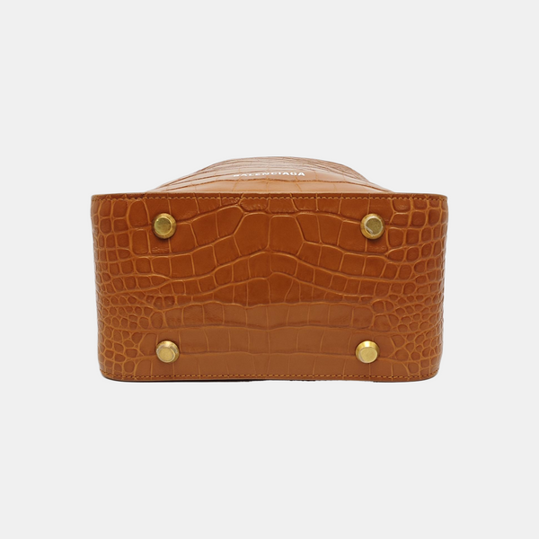 Calfskin Bucket Bag Brown