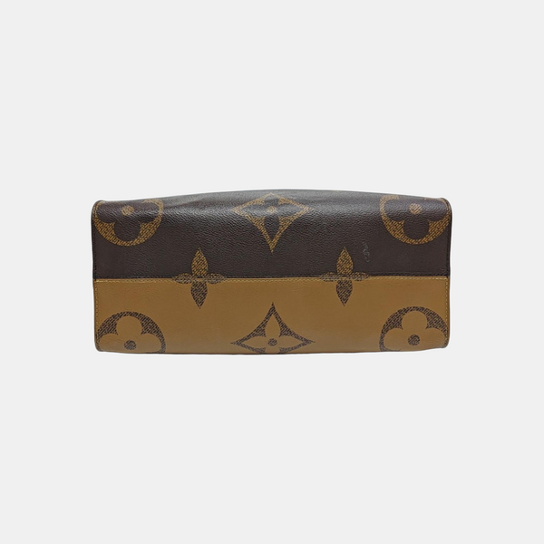 ONTHEGO MM Monogram Coated Canvas Brown