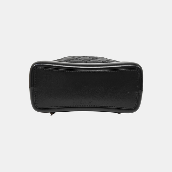 GABRIELLE Small Quilted Calfskin Black