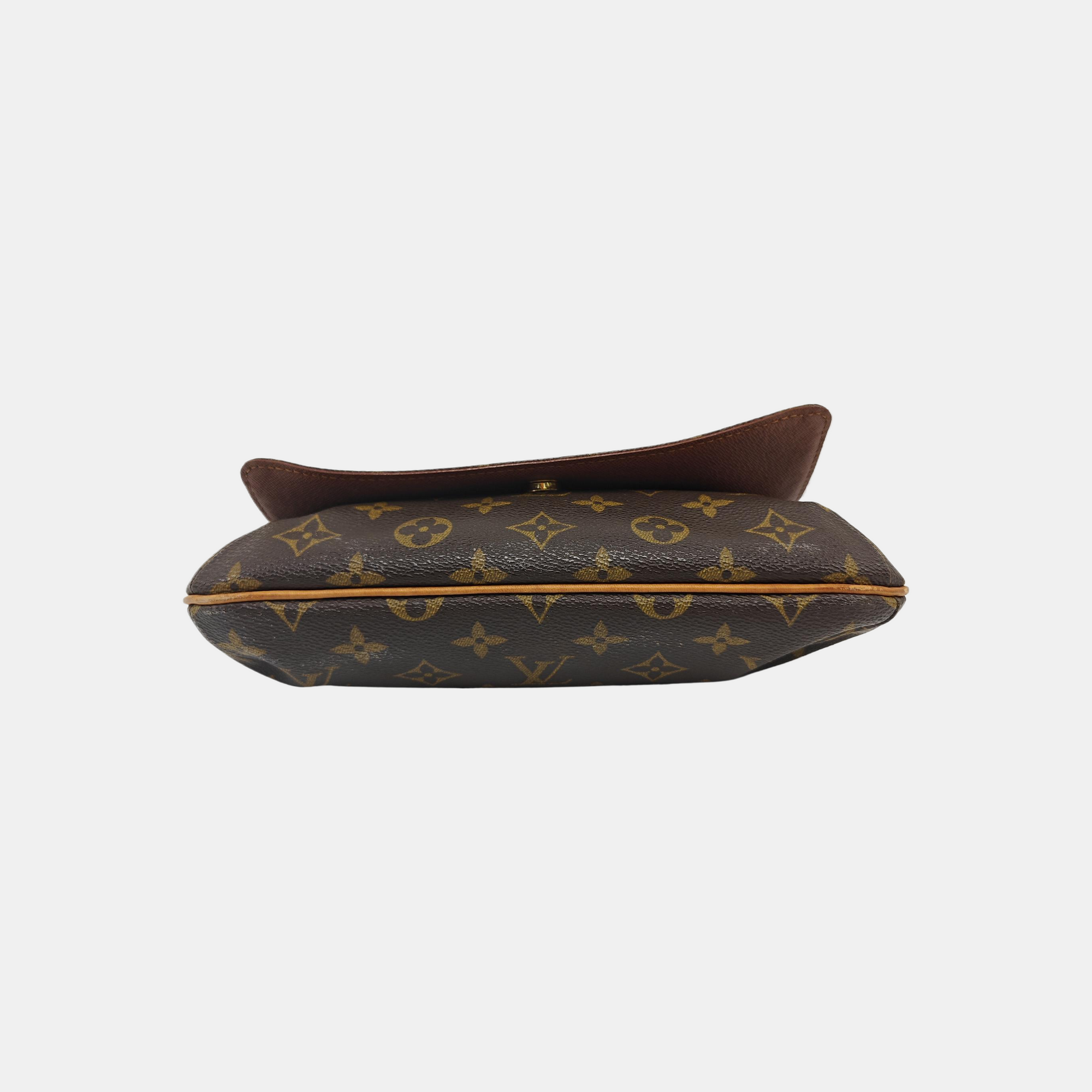 MUSETTE TANGO Monogram Coated Canvas Brown