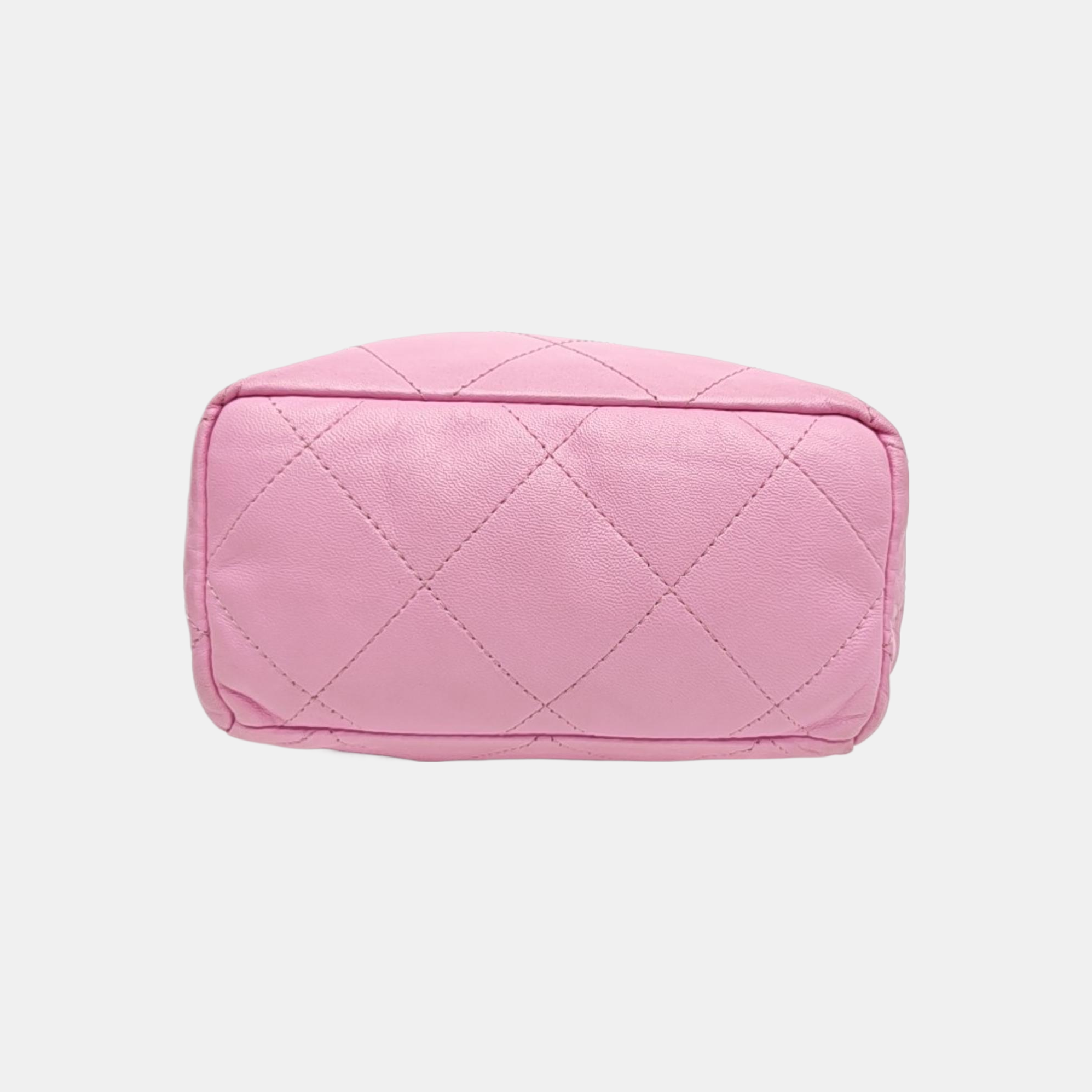 Quilted Lambskin Shoulder Bag Small Pink