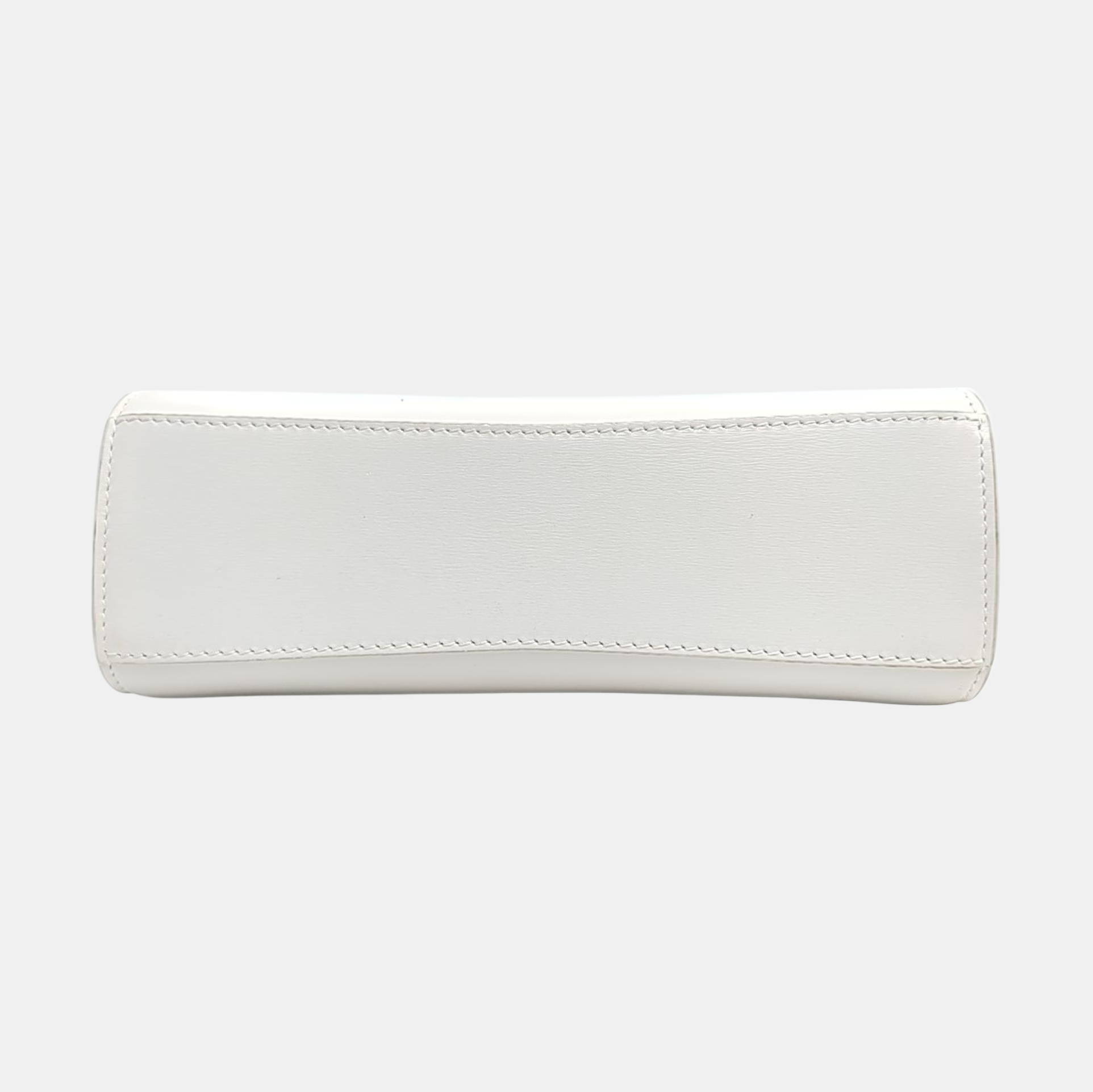 The Clip Calfskin White