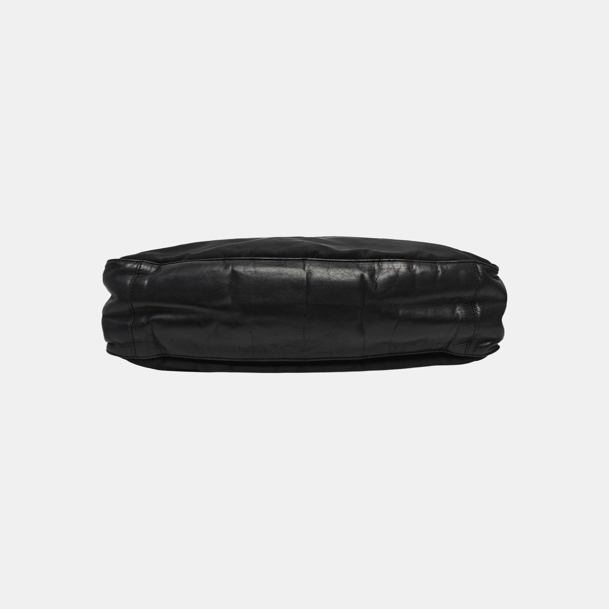 Nylon Shoulder Bag Black