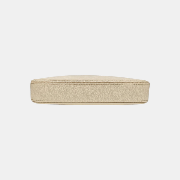 EASY POUCH ON STRAP Calfskin Beige