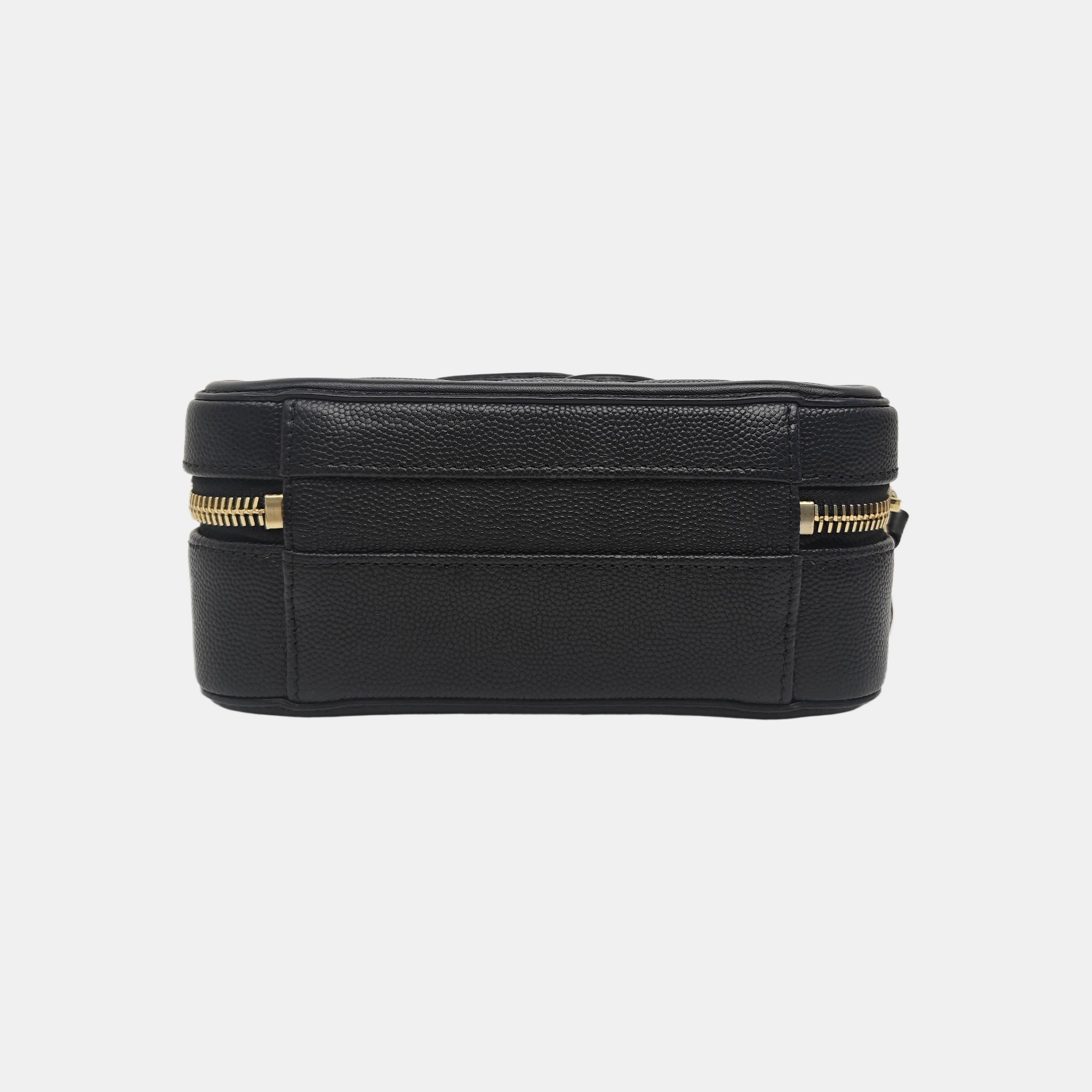 FILIGREE Small Quilted Grained Calfskin Black