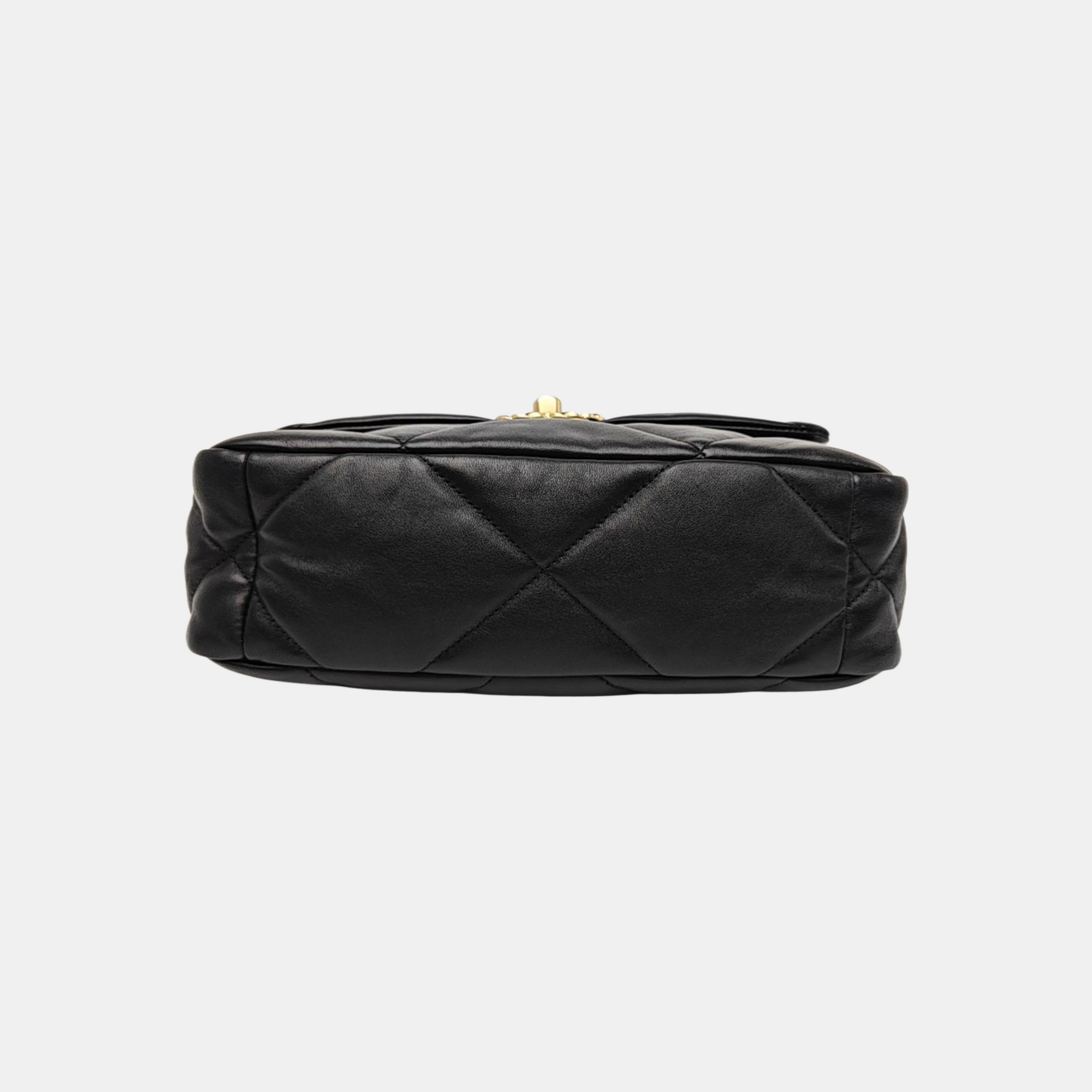 CHANEL 19 Small Quilted Lambskin Black