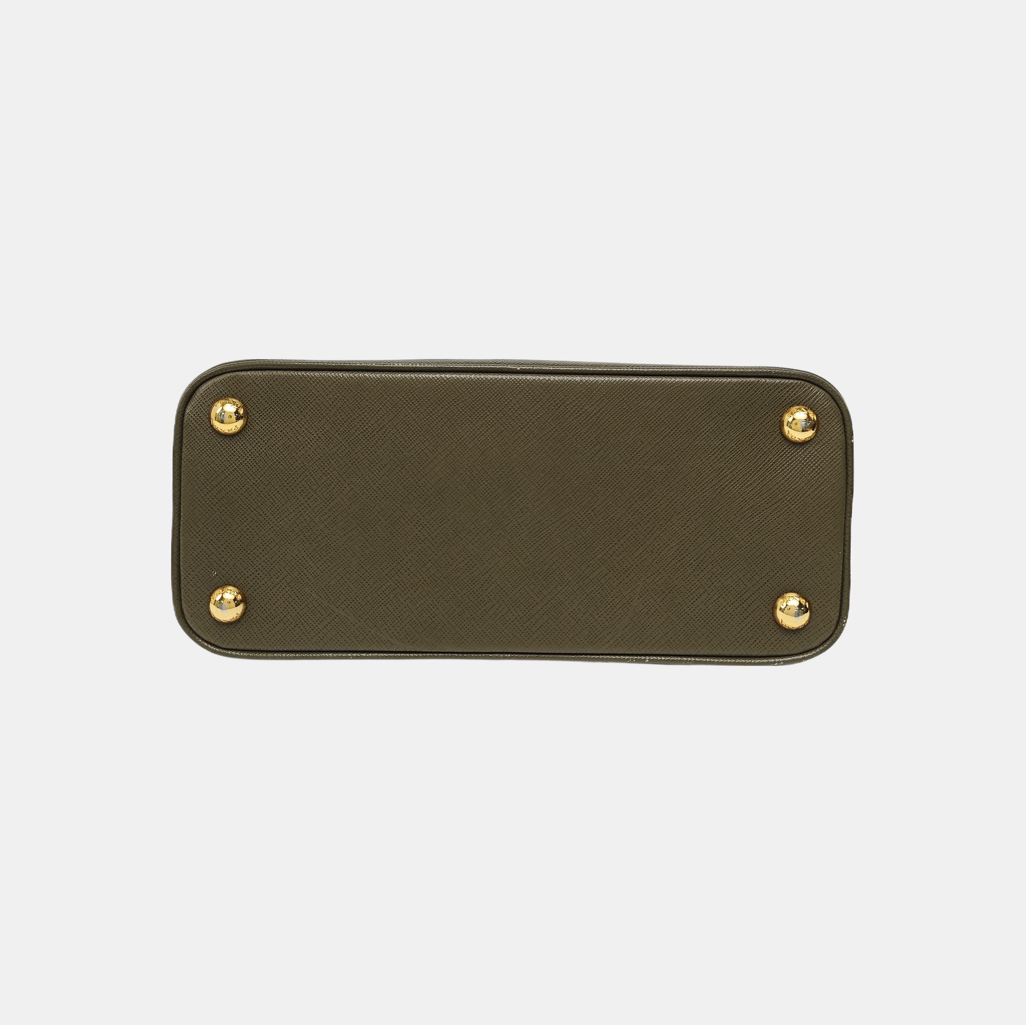 Promenade Small Saffiano Calfskin Green
