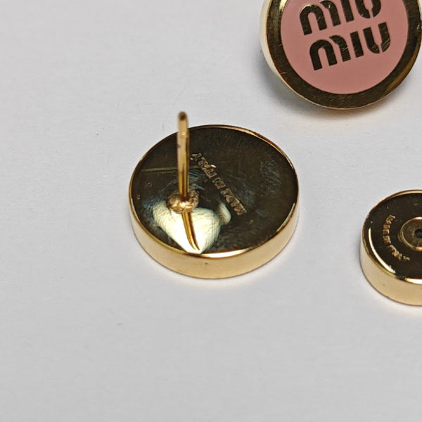 Metal Gold Stud Earrings