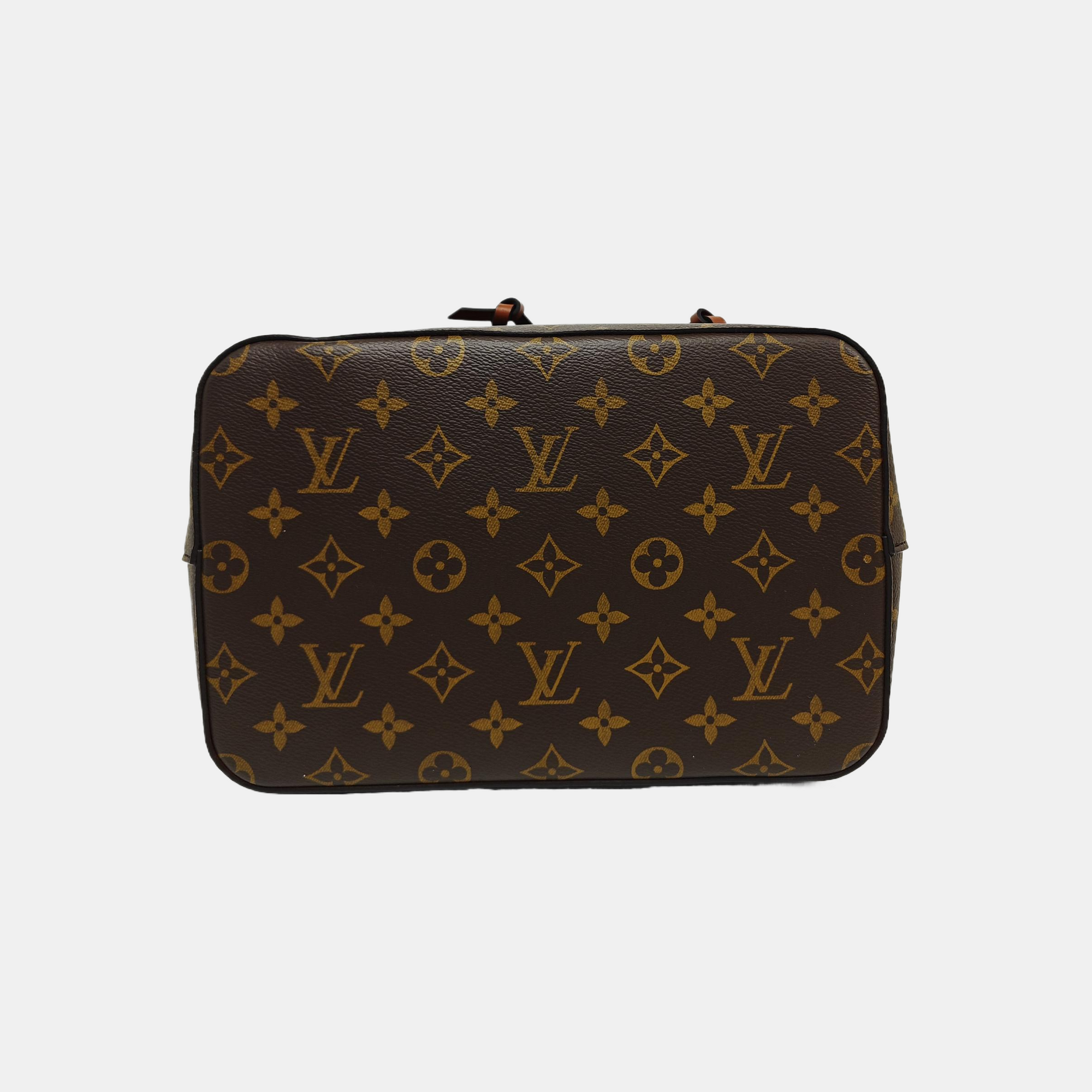 NÉONOÉ MM Monogram Coated Canvas Brown