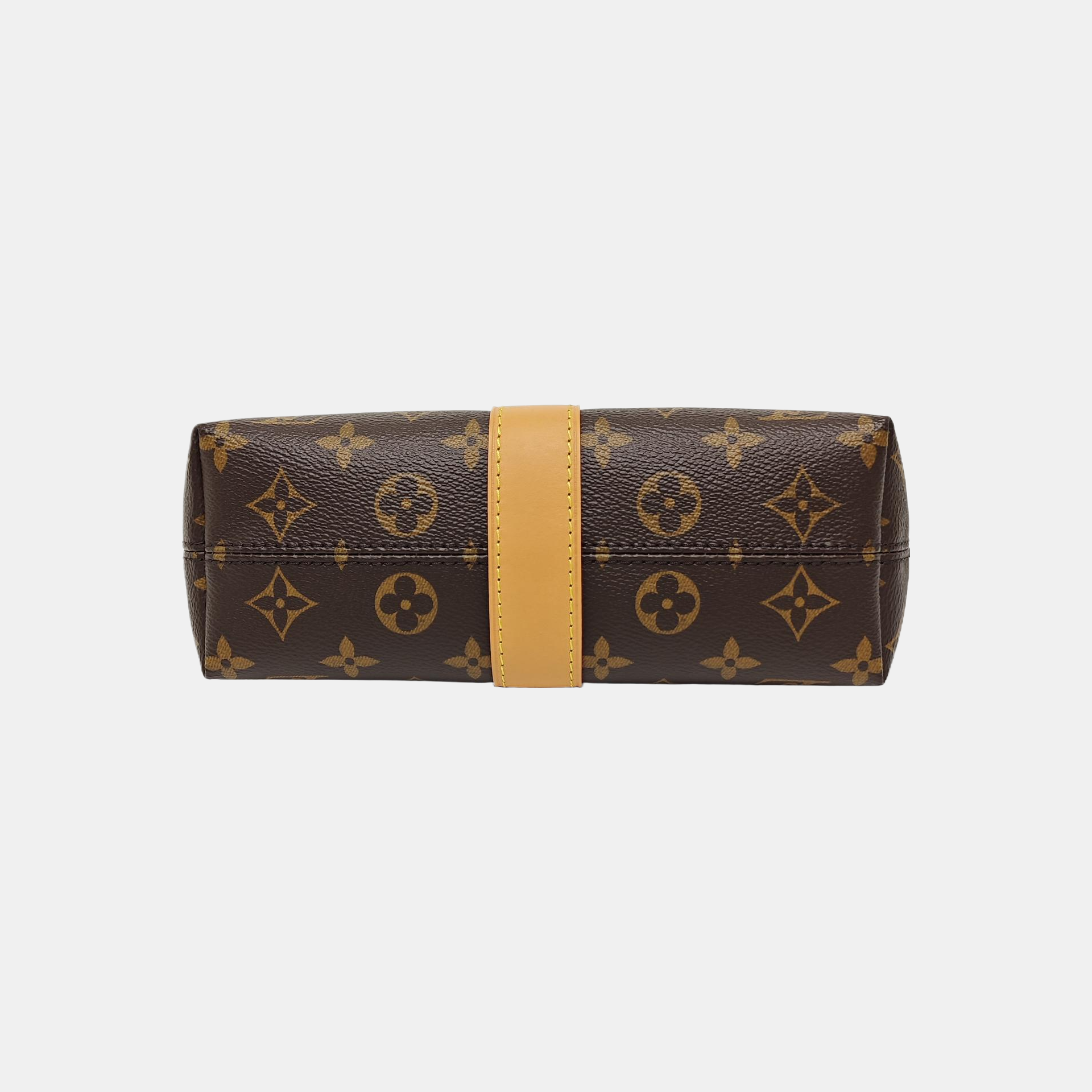 Pochette Mia Monogram Coated Canvas Brown