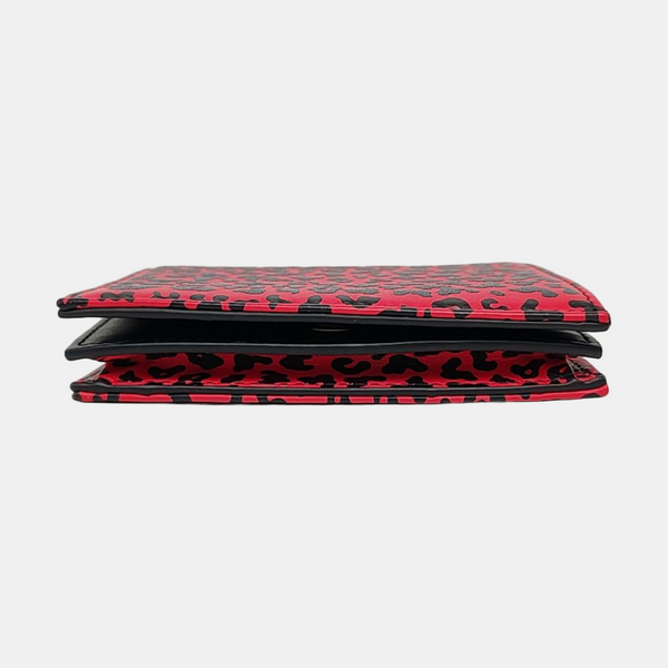 Authenticated pre-owned  Lady Dior Calfskin Red Wallet - Wallet at Looply