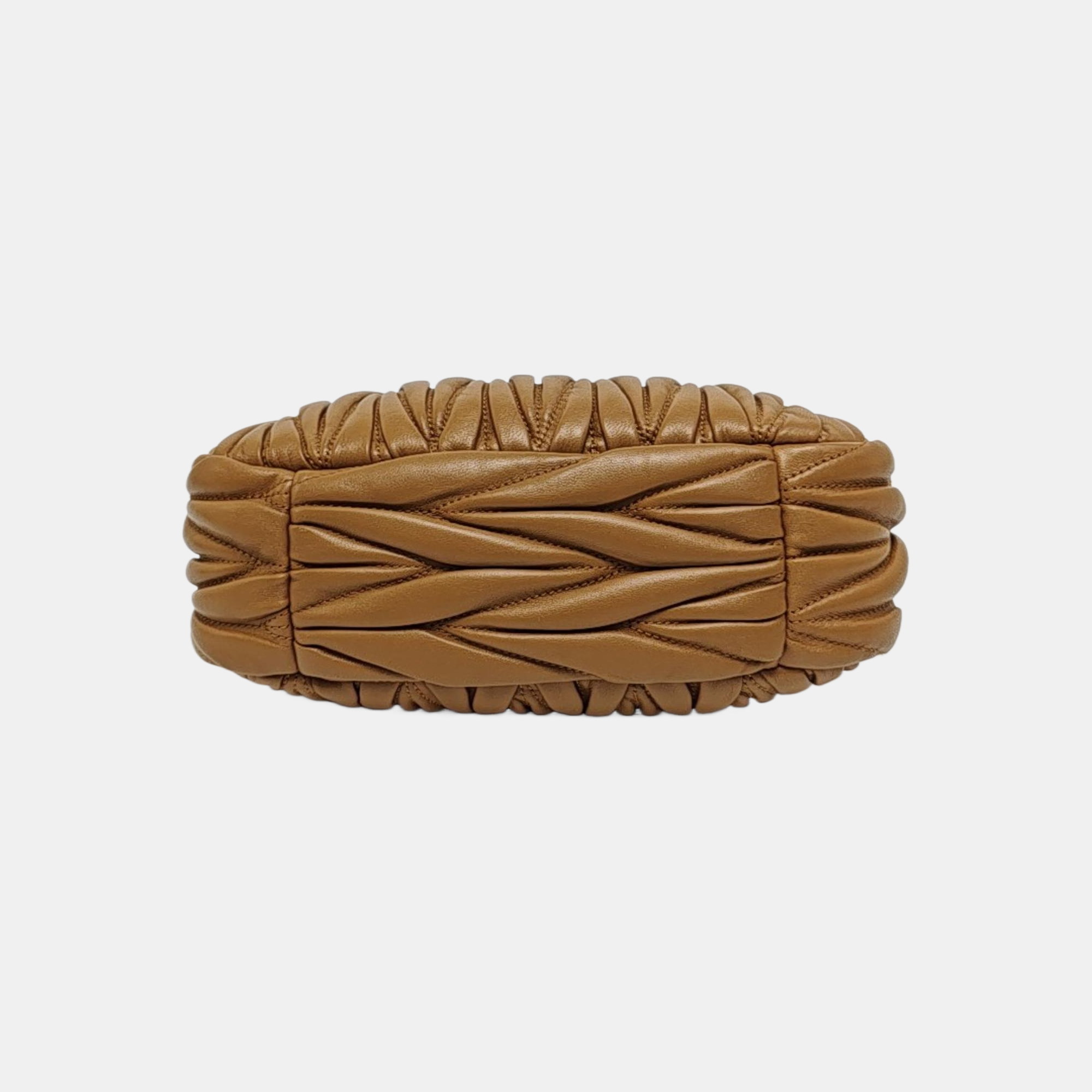 Wander Matelassé Small Quilted Lambskin Brown