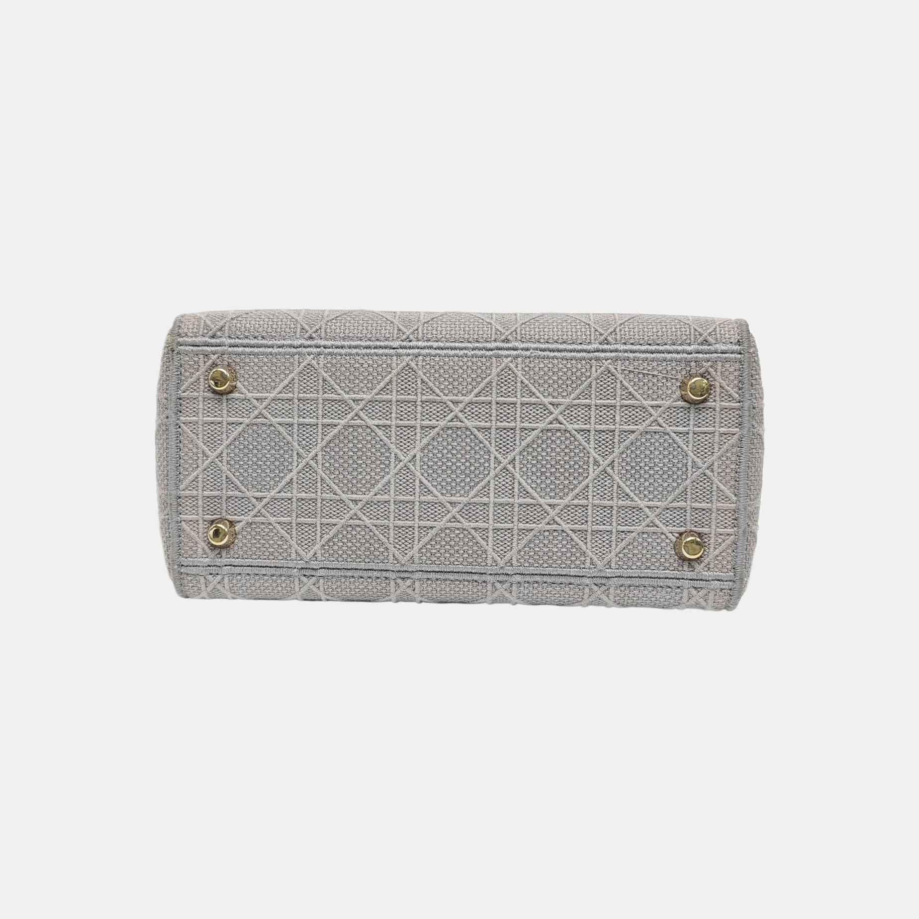 Lady D-Lite Cannage Canvas Gray
