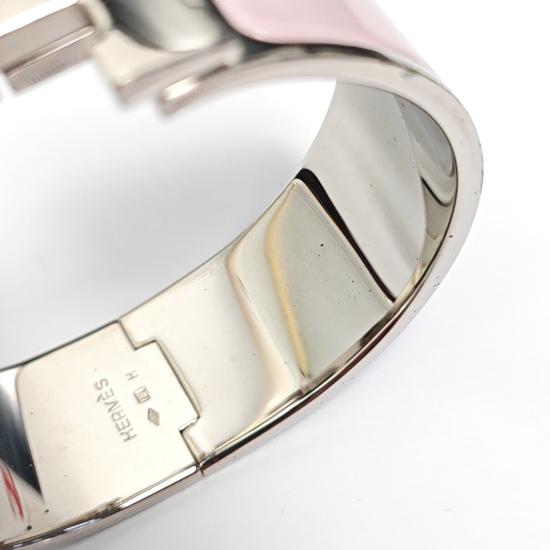 Clic Clac H Metal Silver Bangle