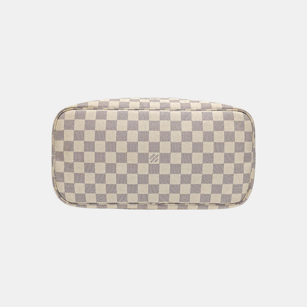 NEVERFULL MM Damier Azur Coated Canvas Beige