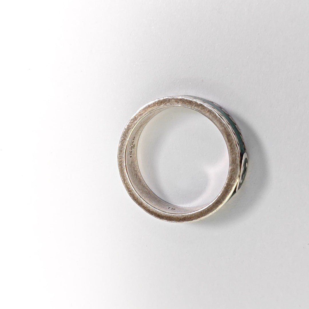 Interlocking G 925 Sterling Silver Ring HK 19
