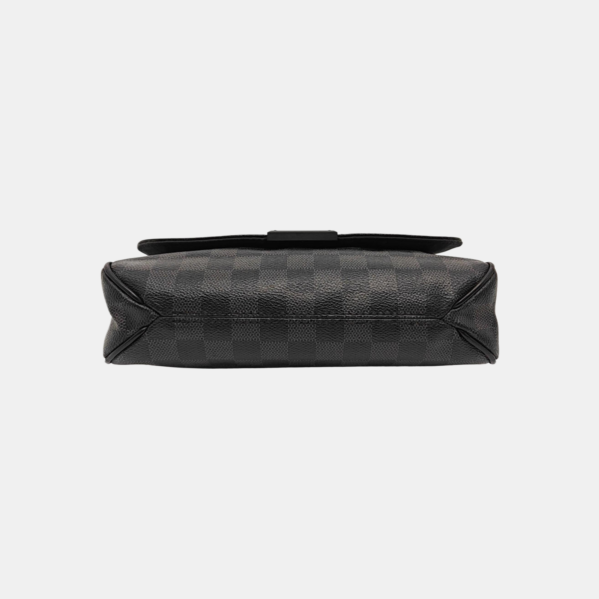 DISTRICT PM Damier Graphite Coated Canvas Gray