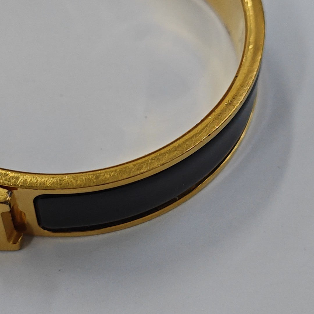 Clic H Metal Gold Bangle