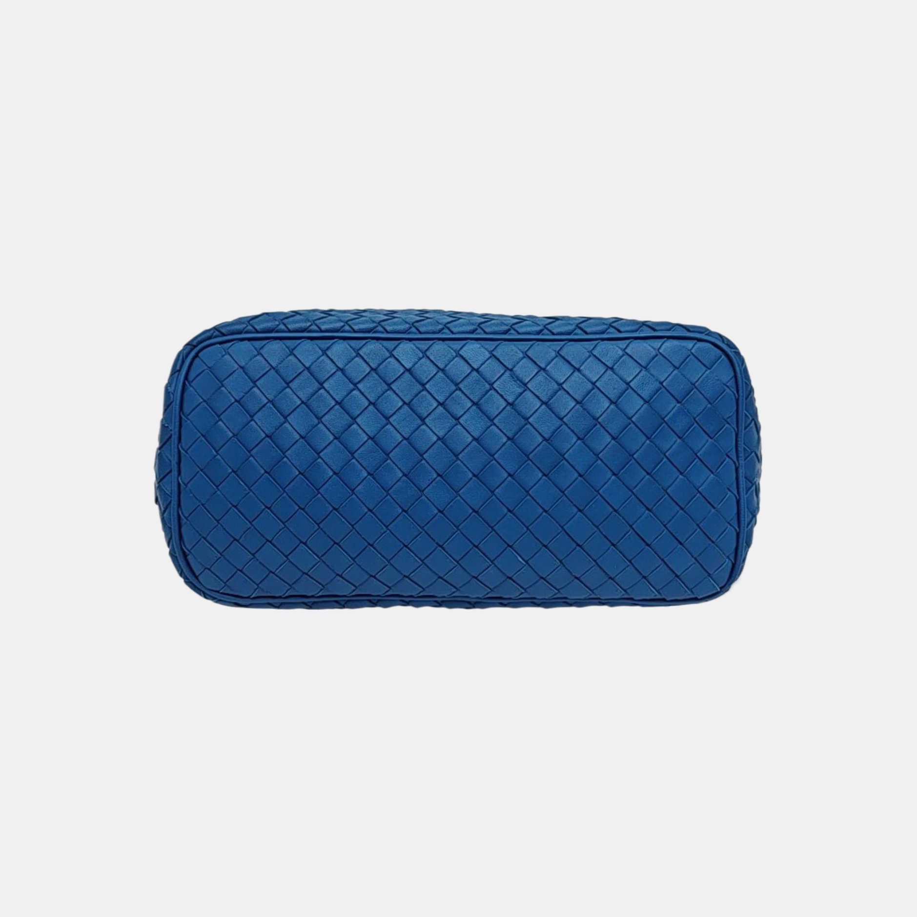 Lambskin Top Handle Bag Blue