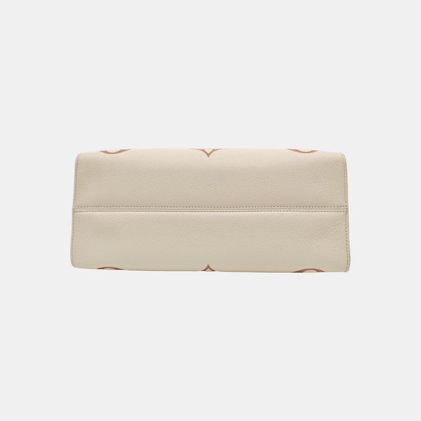 ONTHEGO MM Monogram Calfskin Beige