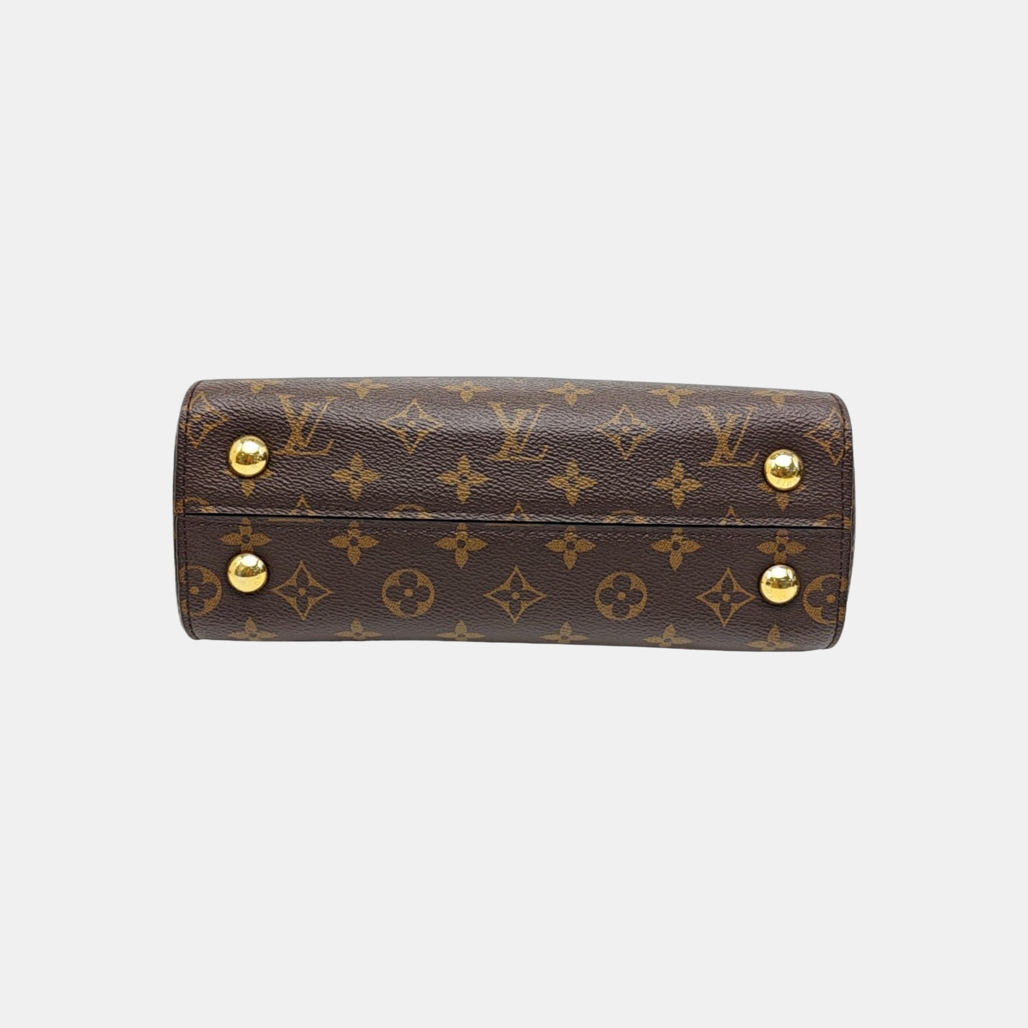 CLUNY PM Monogram Coated Canvas Brown