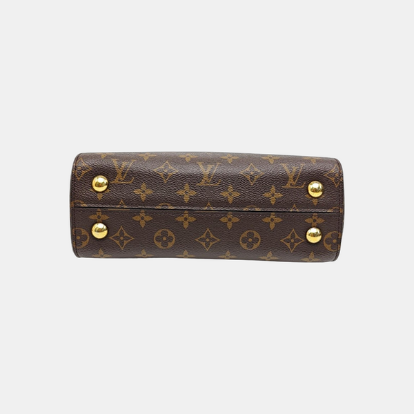 CLUNY PM Monogram Coated Canvas Brown