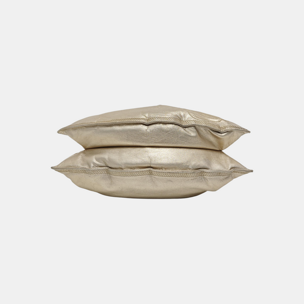 Lambskin Top Handle Bag Beige