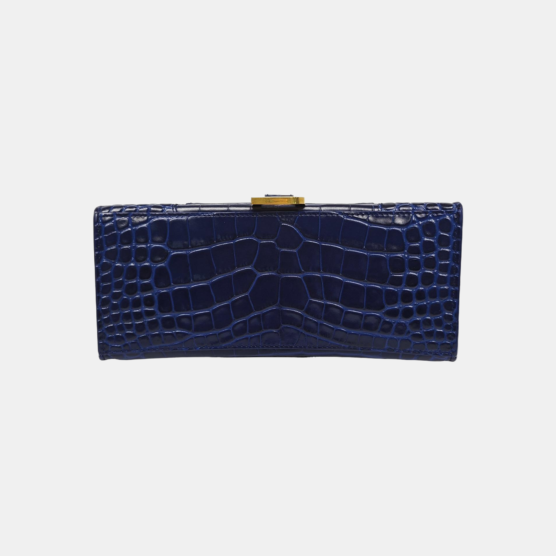 Hourglass S Calfskin Blue
