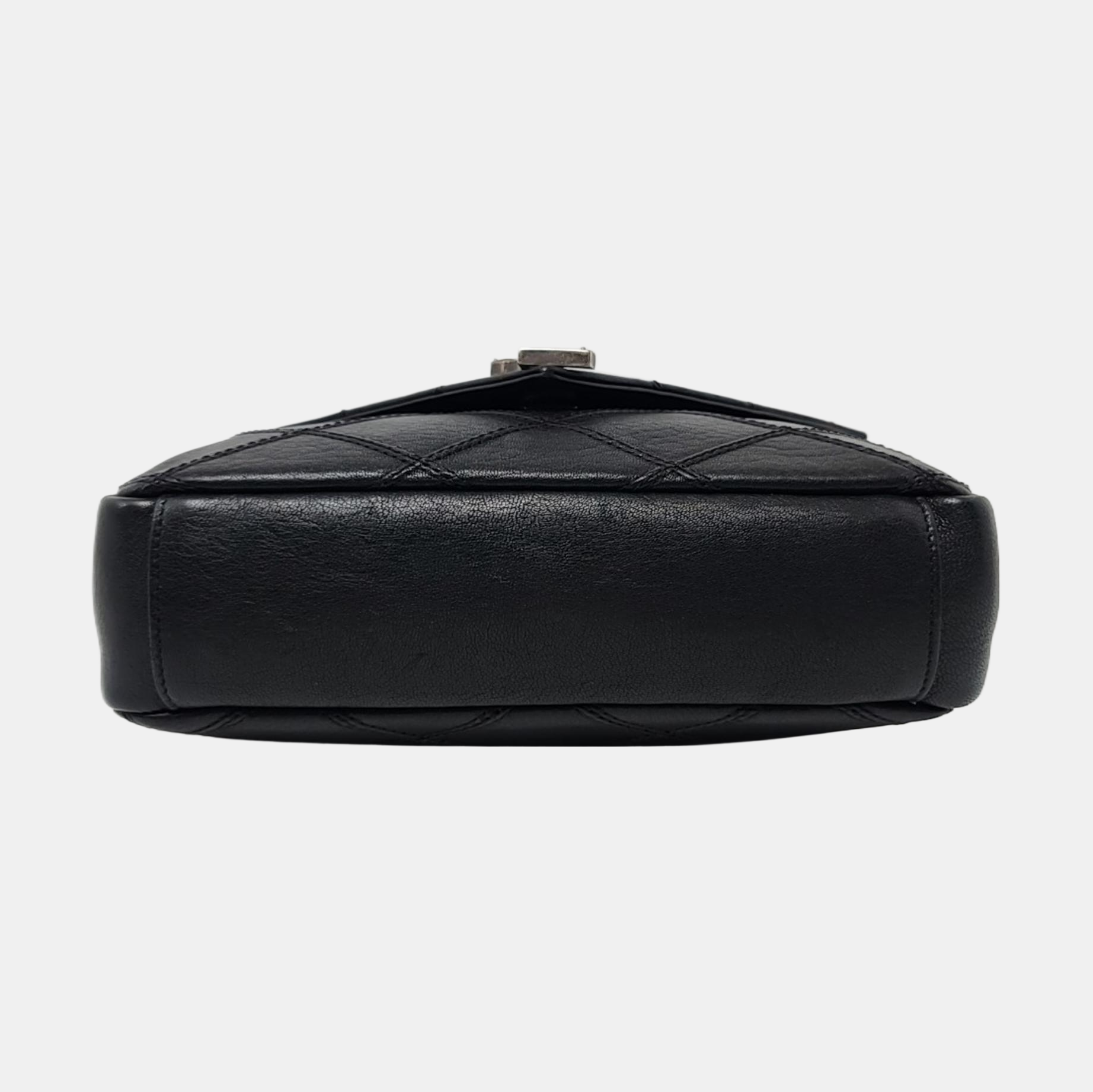 COLLEGE Medium Quilted Calfskin Black