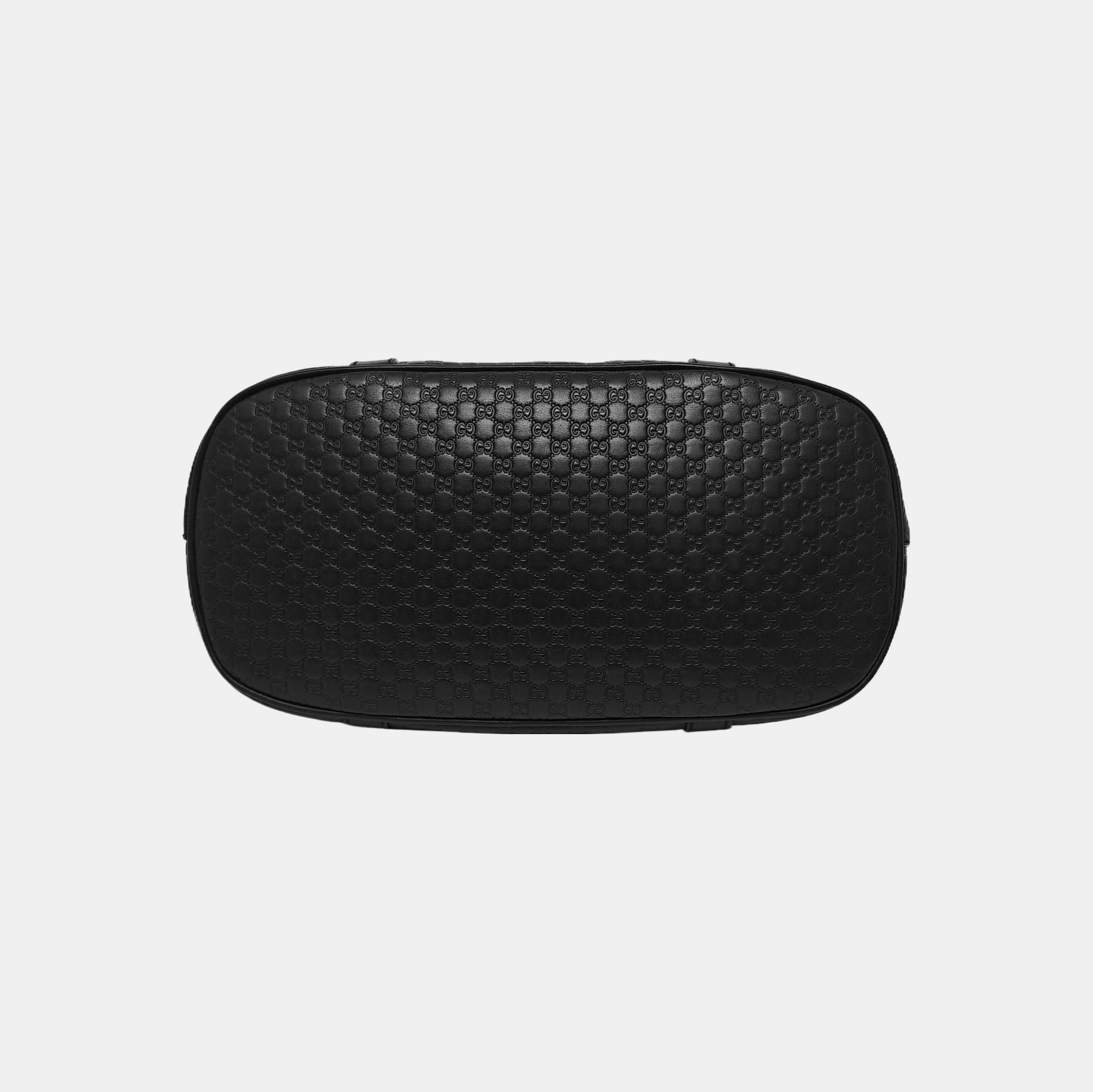 Microguccissima Monogram Calfskin Black