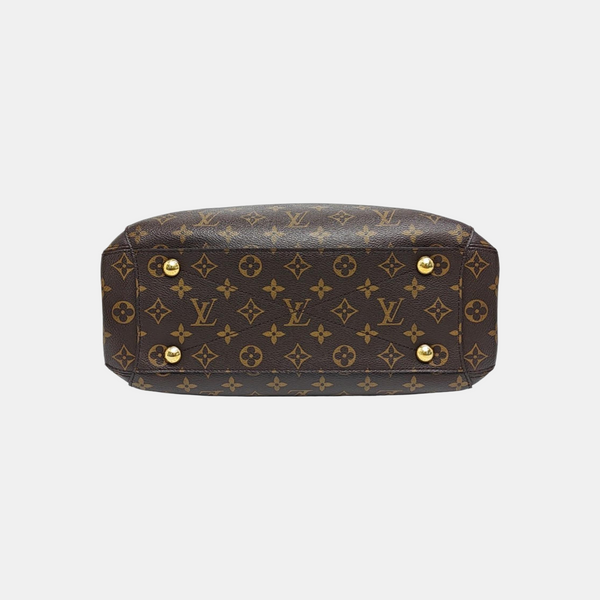 MONTAIGNE MM Monogram Coated Canvas Brown