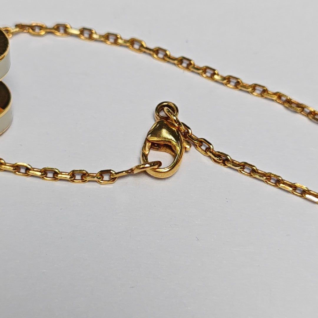Pop H Metal Gold Necklace