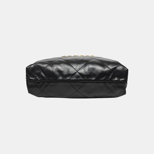 CHANEL 22 Small Quilted Calfskin Black