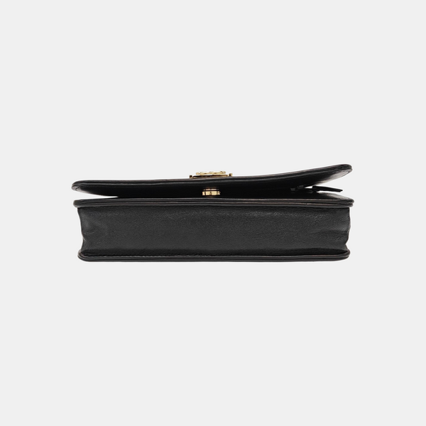 BOY CHANEL Mini Quilted Lambskin Black