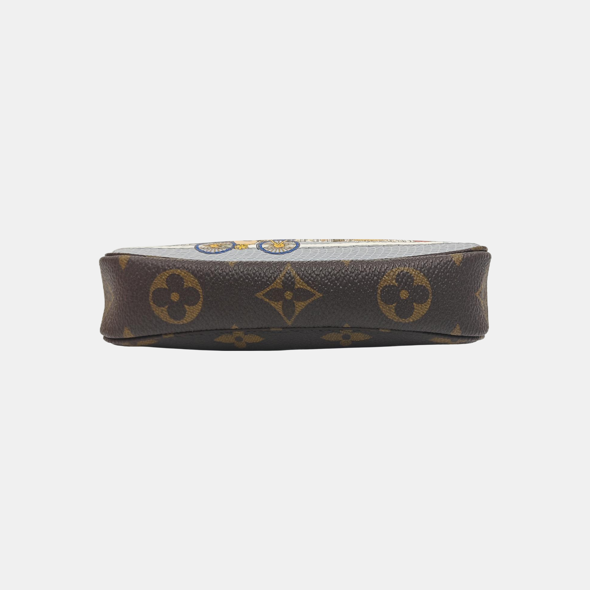 ACCESSOIRES Monogram Coated Canvas Brown