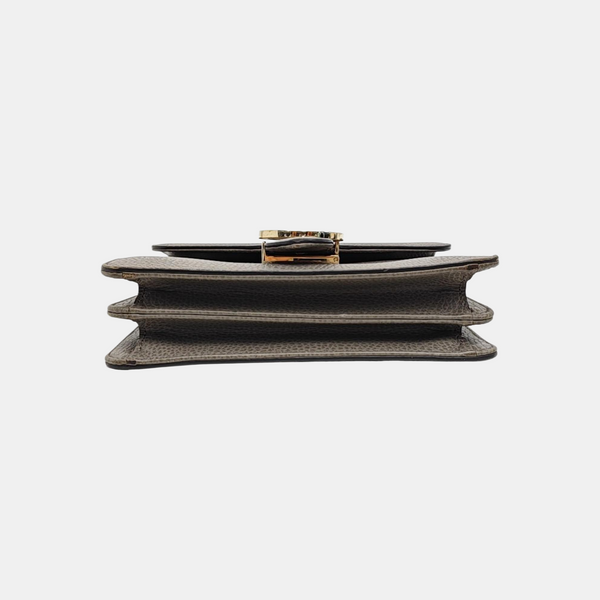Interlocking G Small Calfskin Gray