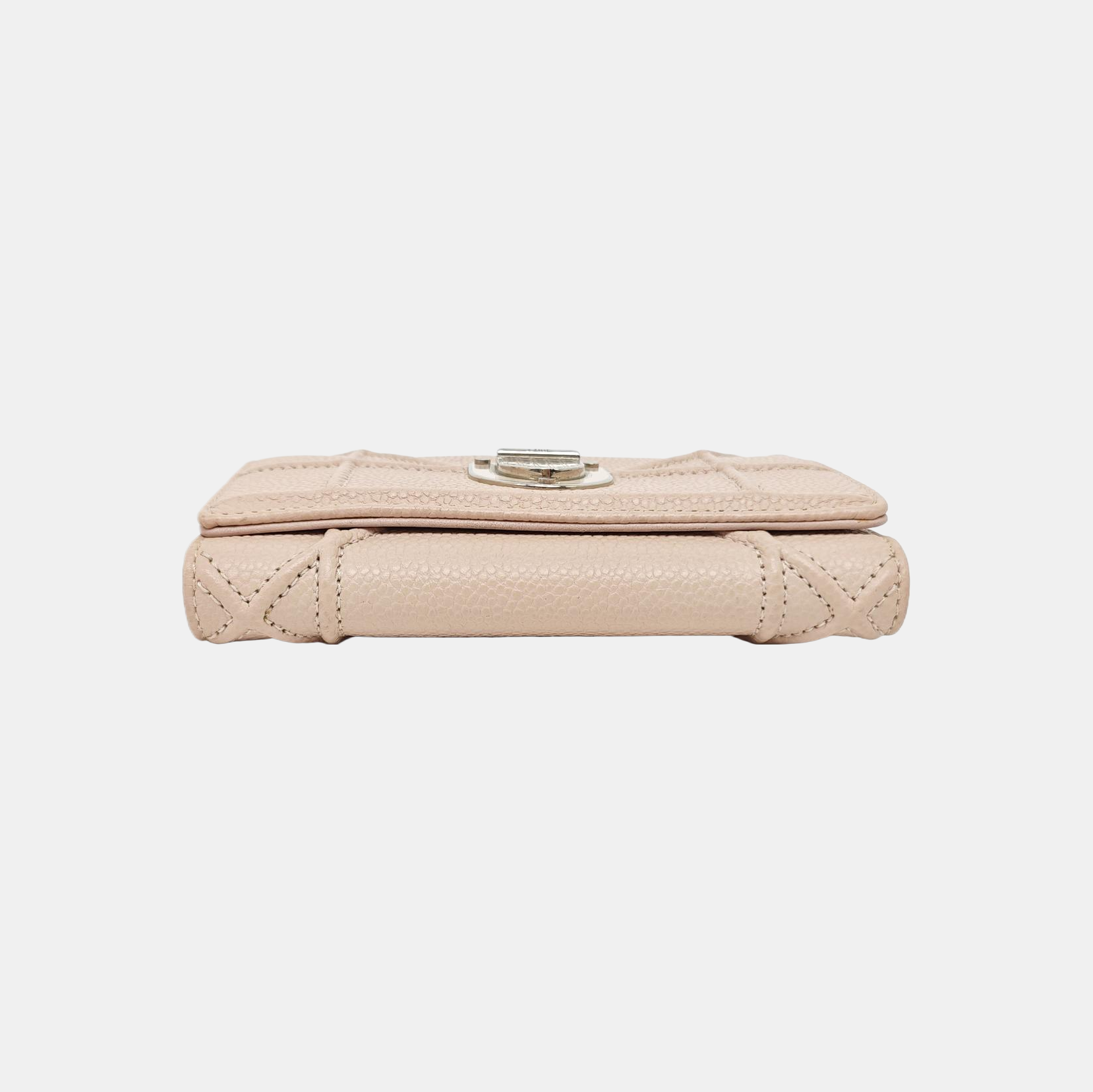 Diorama Cannage Calfskin Pink Wallet