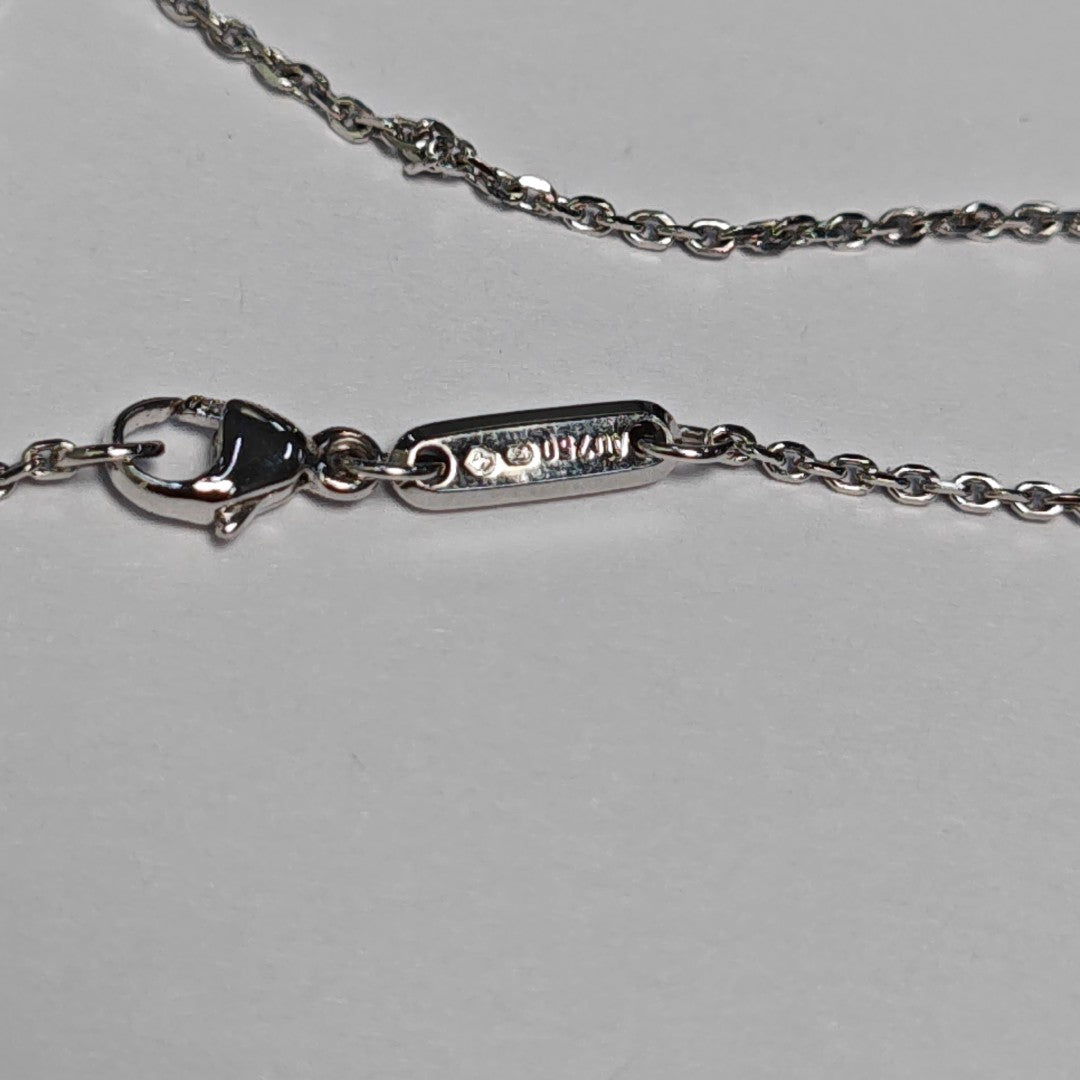 18k White Gold Silver Necklace