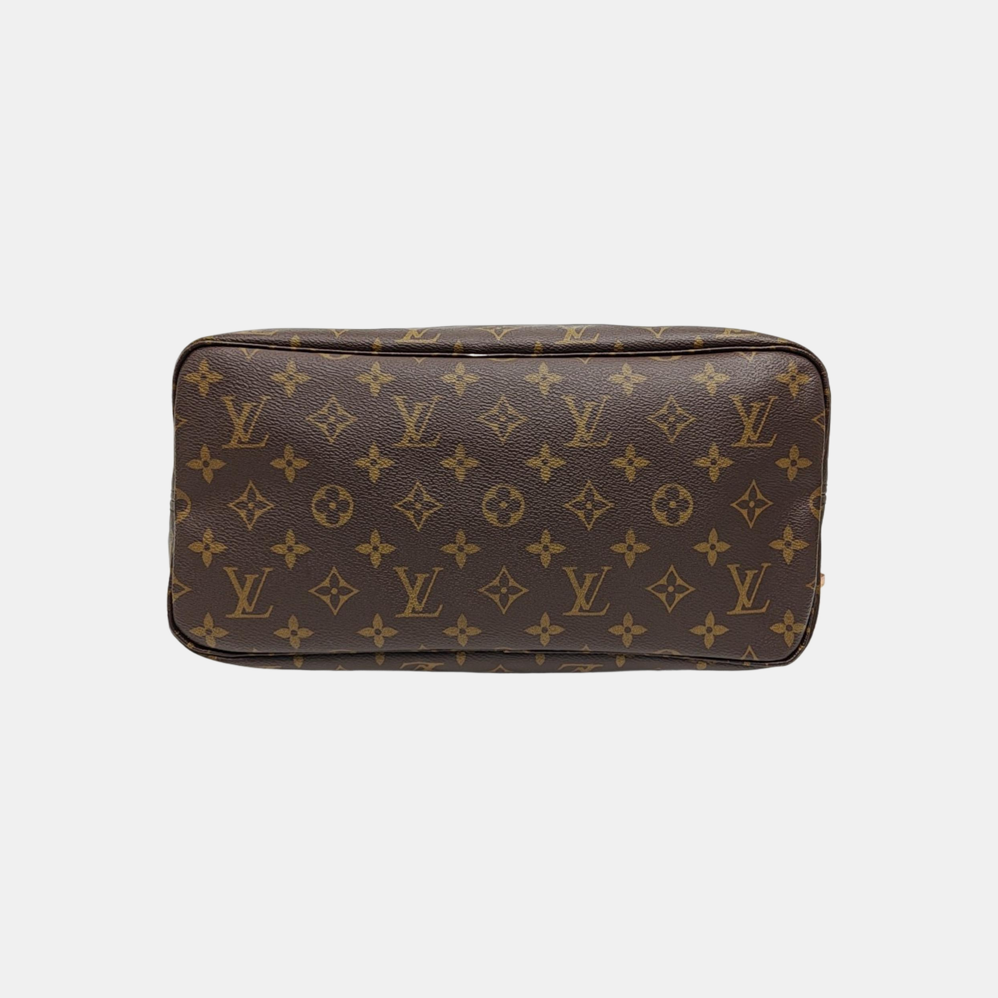 NEVERFULL MM Monogram Coated Canvas Brown