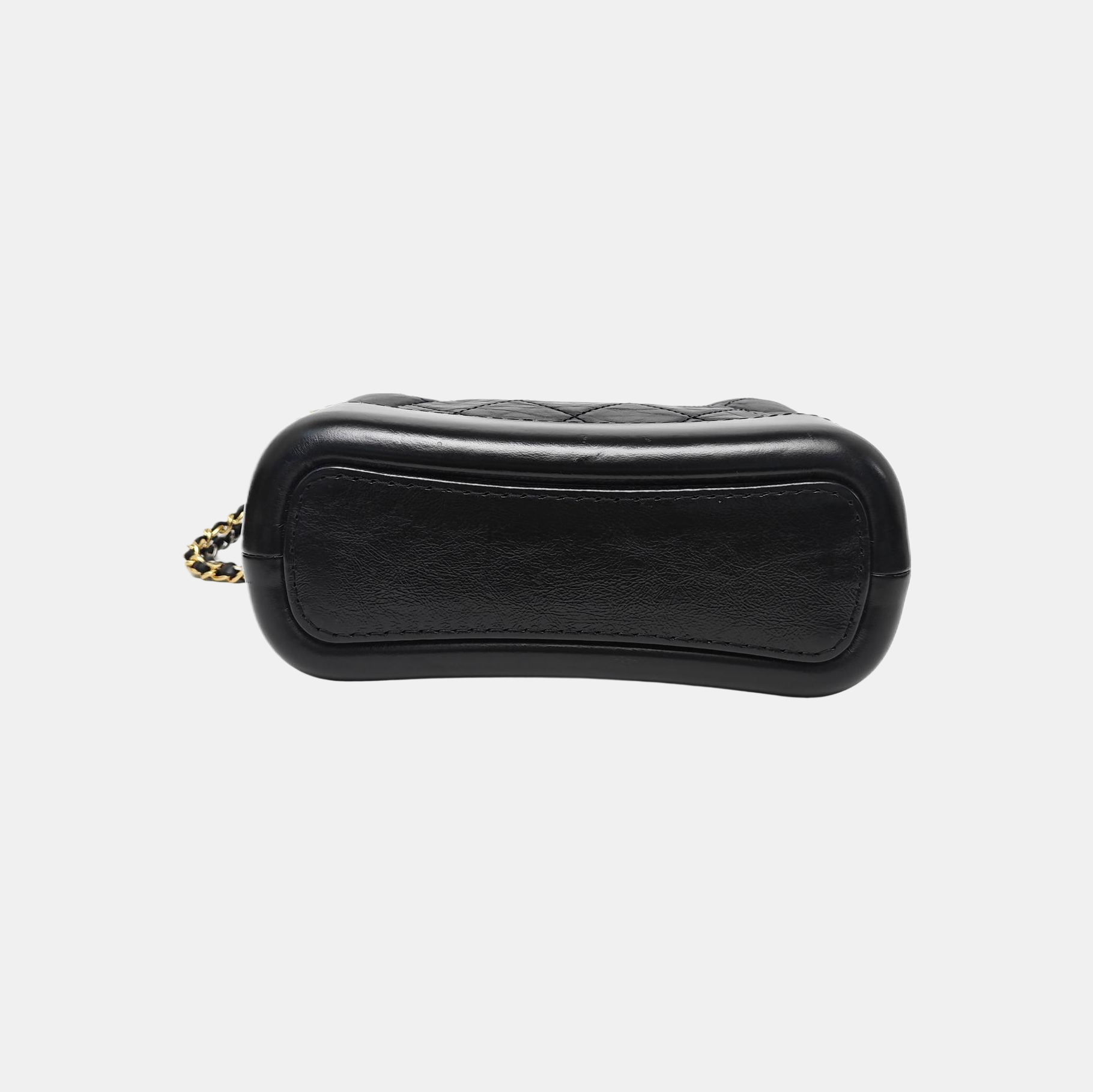 GABRIELLE Small Quilted Vintage Calf Black