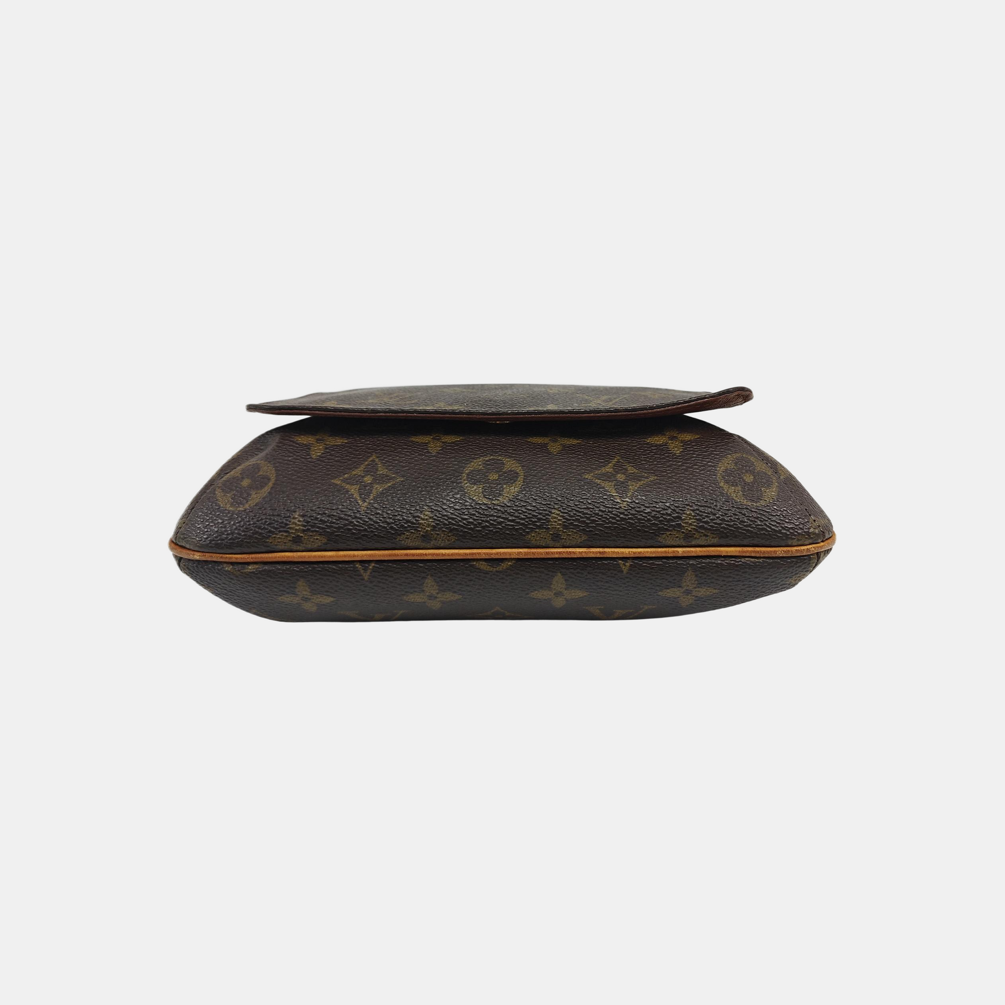MUSETTE TANGO PM Monogram Coated Canvas Brown