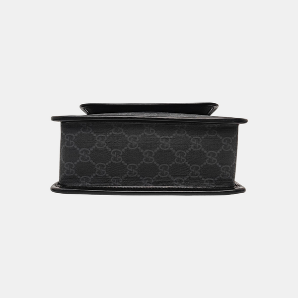 Monogram Calfskin Shoulder Bag Small Black