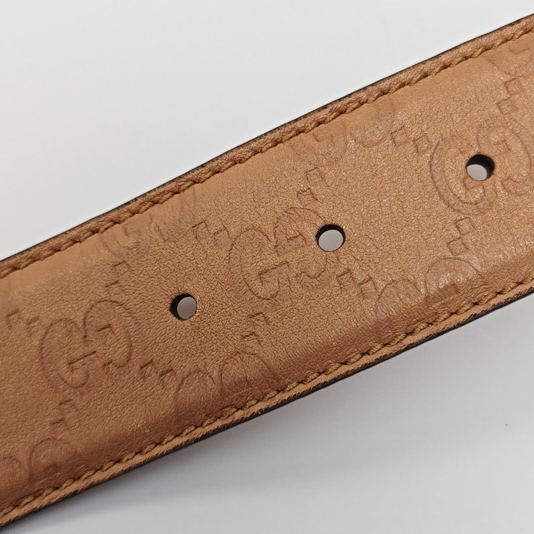 Leather Belt Beige