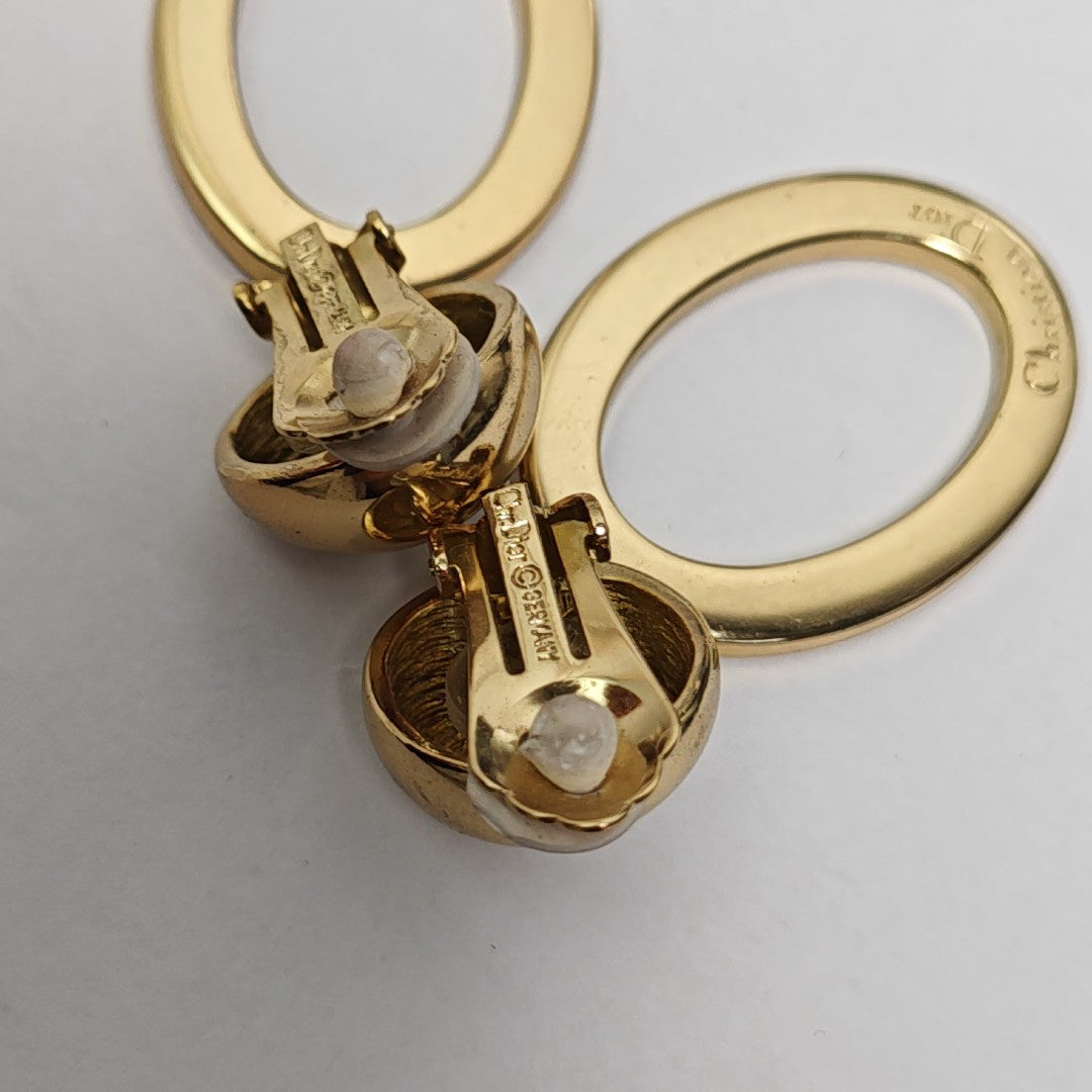 Metal Gold Clip On Earrings